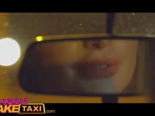 Female Fake Taxi Busty blondes great lesbian back seat taxi fuck session