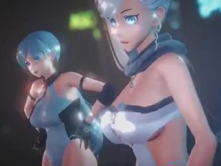 {mmd rwby} - 초콜릿 크림 피트. weiss, winter - 로 rwby mmd