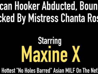 Maanghang mehikano han & silanganin biseksuwal maxine x, nakatali upang mayroon na orgasmo!
