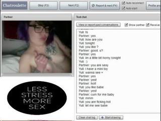 Chatroulette 100 - sexually aroused Lesbian Tattoed looking fun
