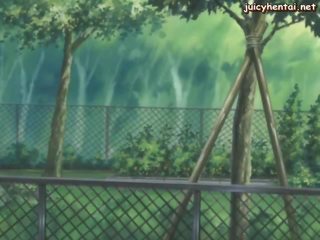 Podivuhodný anime chůva s obrovský ňadra