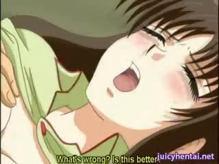 Anime stunner duke bërë marrjenëgojë dhe gëlltis spermë
