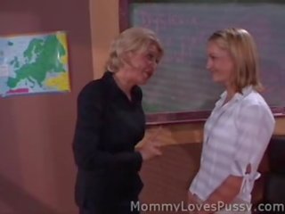 Swell teacher with MILF