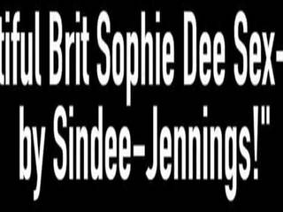 Comel brit sophie dee sex-toyed oleh sindee-jennings
