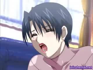 Anime goddess makakakuha ng kanya asshole at puke licked