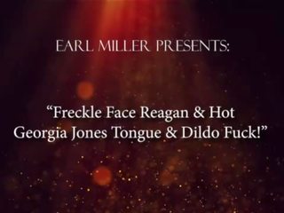 Freckle وجه ريغان & grand جورجيا جونز اللسان & دسار fuck&excl;